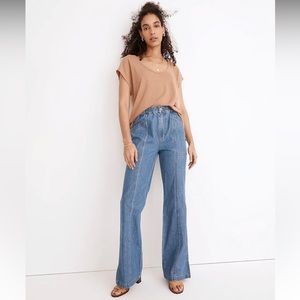 Madewell Denim Pull-On Loose Flare Pants